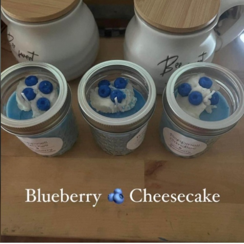 Handmade Blueberry Cheesecake Candle
